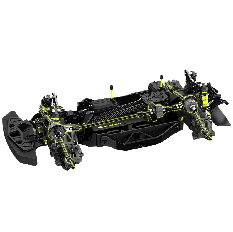Rlaarlo 1/10 RTR 4WD Carbon Fiber 3S Brushless RC Rally Car XTS-F10 RTR, Blue