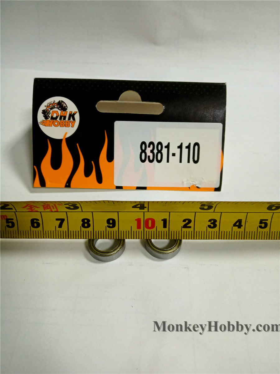 DHK RC CAR PARTS 8381-110 Ball bearing(dia 10mm*dia 15*4mm) (2 pcs)
