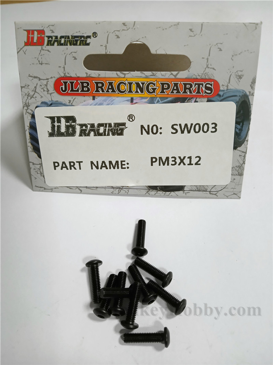 JLB SW003 PM3X12mm 10pcs Screw CHEETAH 11101 21101 1/10 RC Car Parts