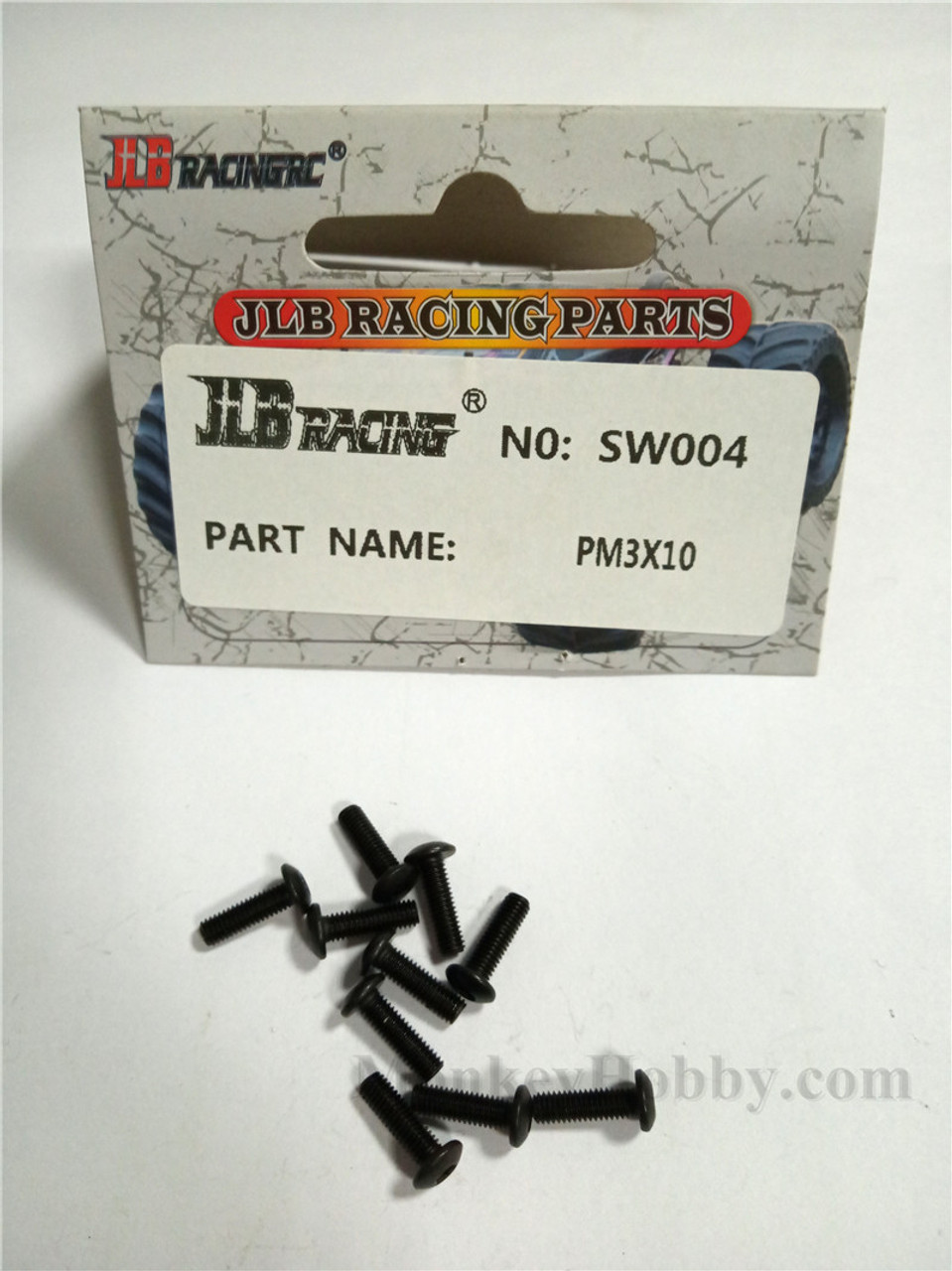 JLB SW004 PM3X10mm 10pcs Screw CHEETAH 11101 21101 1/10 RC Car Parts