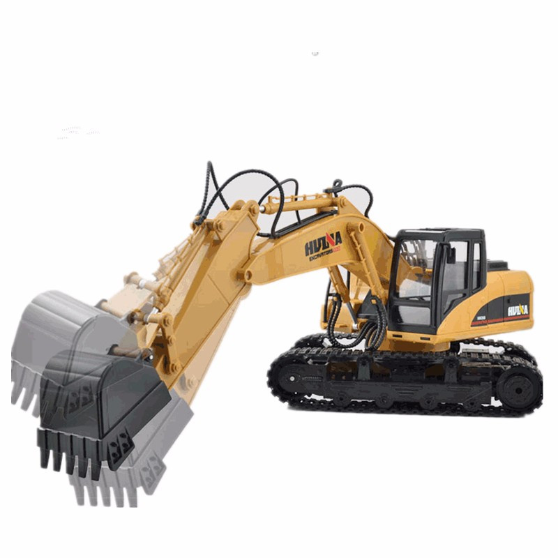 HuiNa Toys 1550 15 Channel 2.4G 1/14 RC Metal Excavator Charging