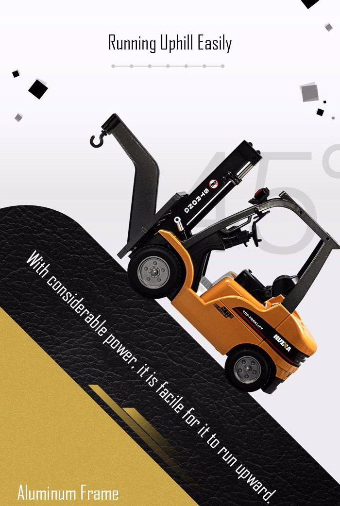 HUINA 1577 1/10 2-in-1 RC Forklift Truck / Crane RTR 2.4GHz 8CH / 360