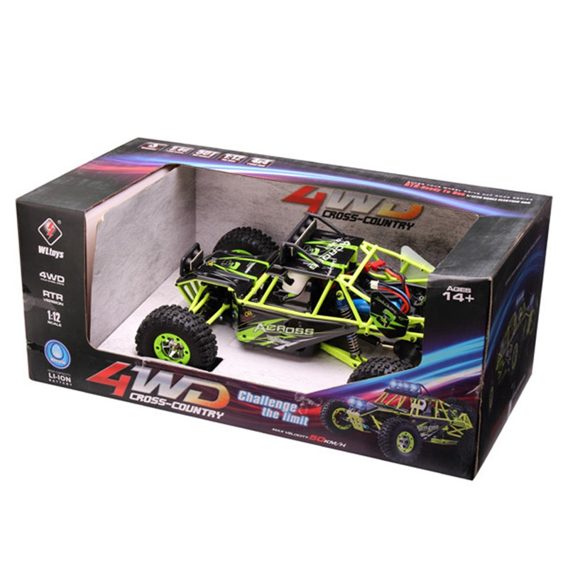 High Quality WLtoys 12428 2.4G 1/12 4WD Crawler RC Car With LED