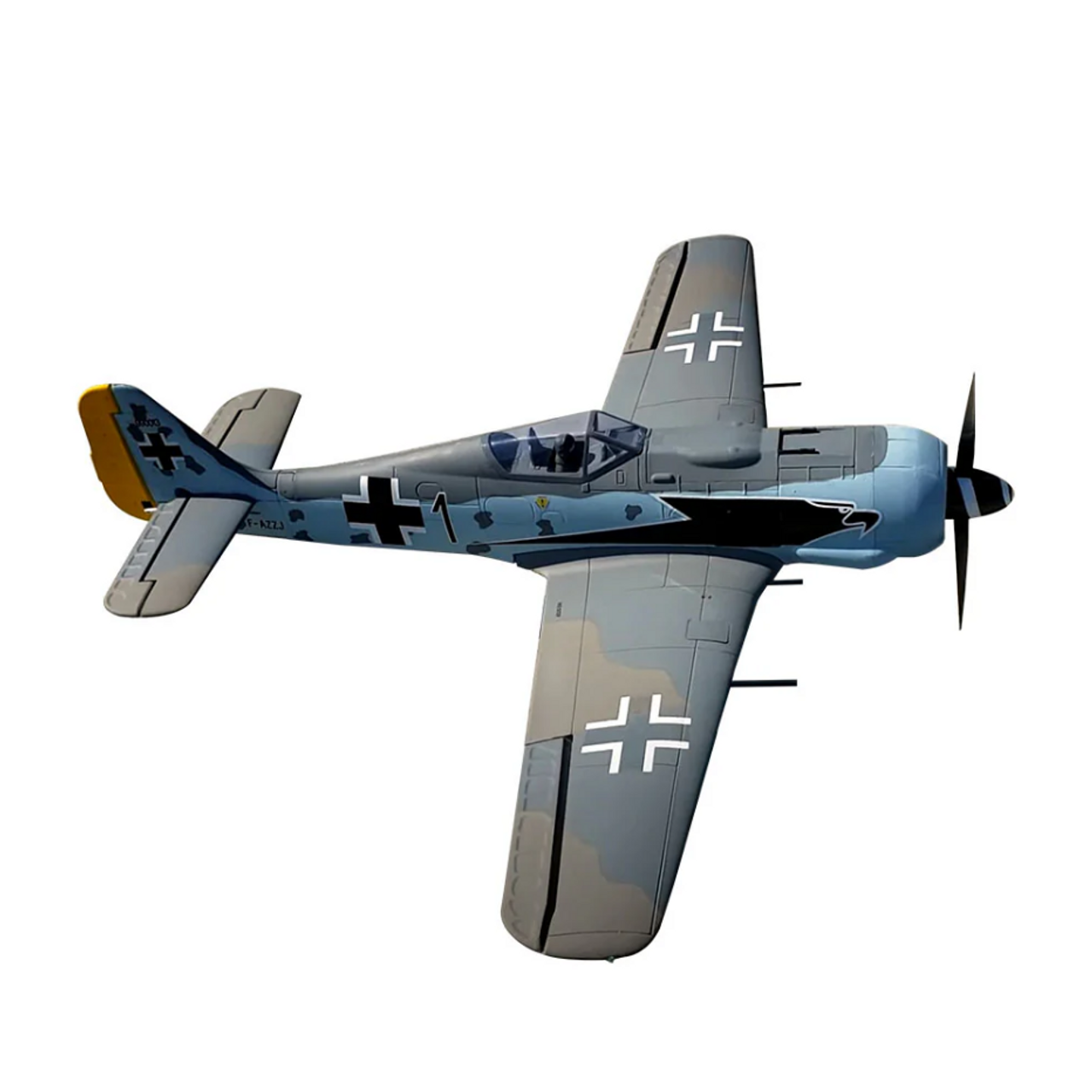 Upgraded! Dynam Focke Wulf FW-190 V3 2.4GHz 4S RC Warbird Plane 1270mm (50 in)  w/ Flaps PNP