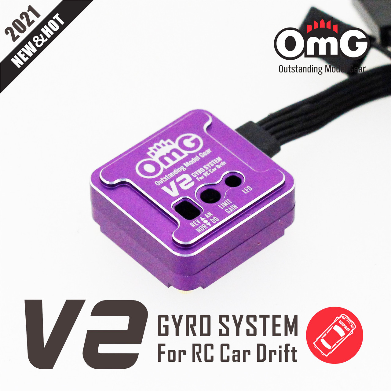 OMG High Stability RC Drift Car Steering Gyro V2 RPG-302