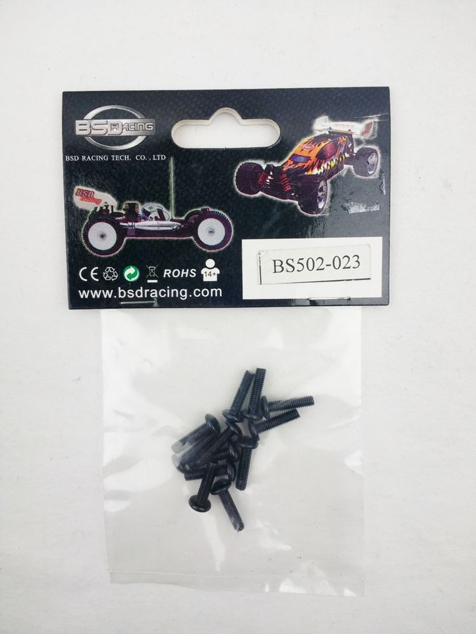 BSD / Redcat 1/8 1/10 RC Car Parts BS502-023 HM3*12mm B-Head Hex Screw 12PCS