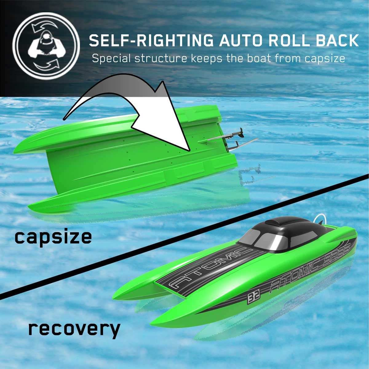 Volantex ATOMIC SR85 50mph Super High Speed Remote Control RC Boat