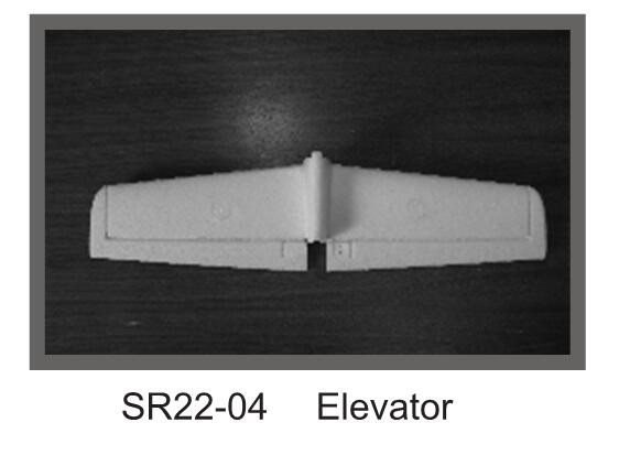 Dynam DY8936 SR22 Elevator parts SR22-04 White