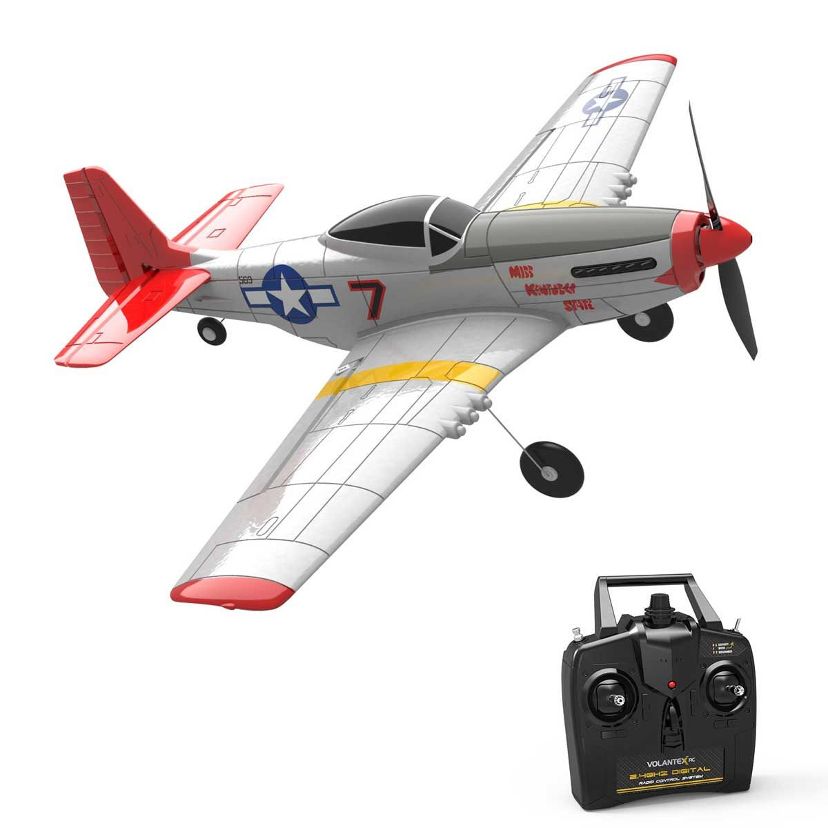 Volantex Mustang P-51D 4 Channel Beginner Airplane with 6-axis