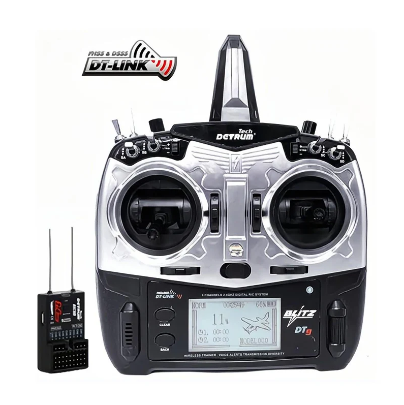 Dynam Detrum Blitz-DT9 9CH Smart Transmitter set, Telemetry/ Programming ( TX+RXC9M)