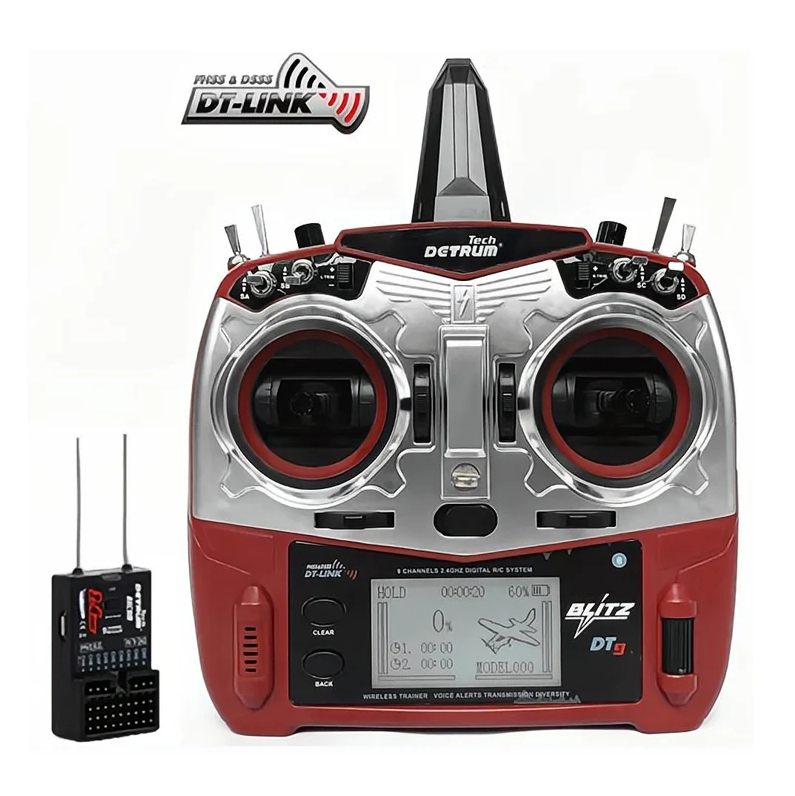 Dynam Detrum Blitz-DT9 9CH Smart Transmitter set, Telemetry/ Programming ( TX+RXC9M)