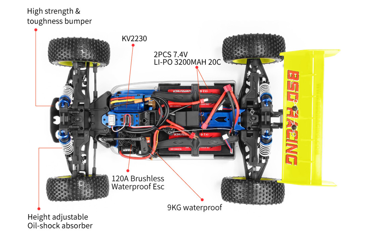 1:8 BSD Racing / RED CAT BS809T Racing High Speed Buggy