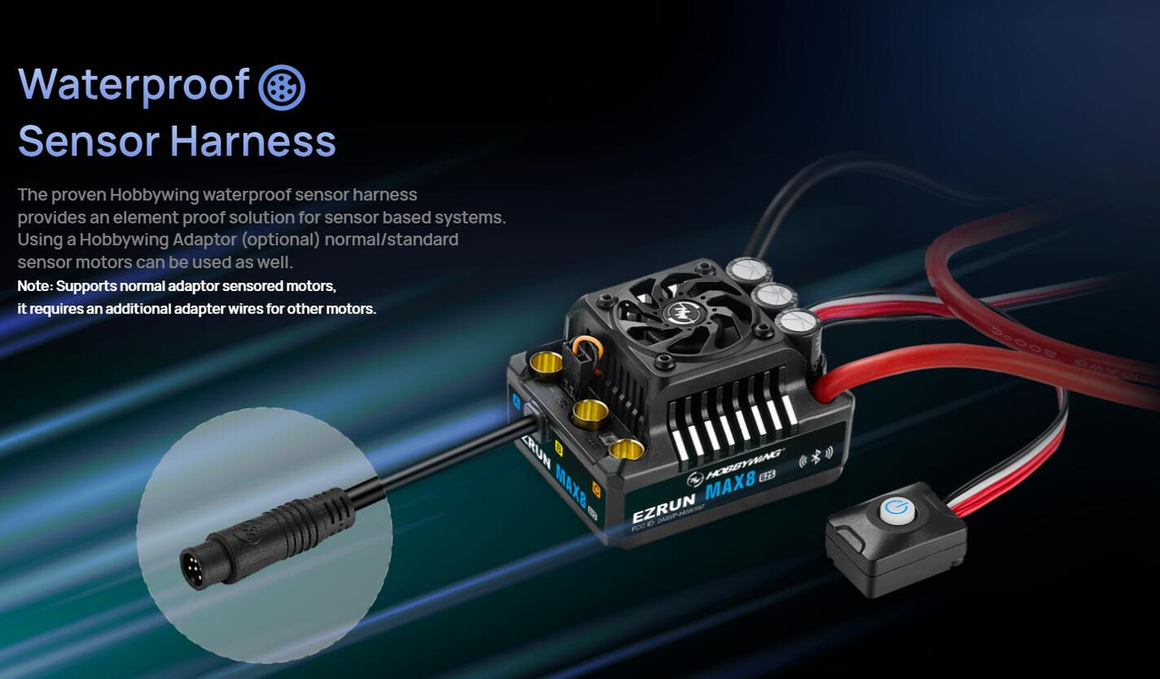 Hobbywing EzRun Max8 G2S 160A All Waterproof Brushless ESC XT90