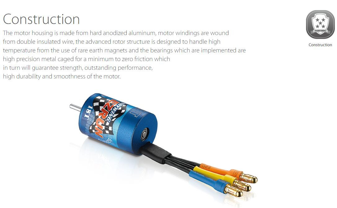 Original Hobbywing Ezrun 2030 12T 7800KV / 18T 5200KV Brushless Motor