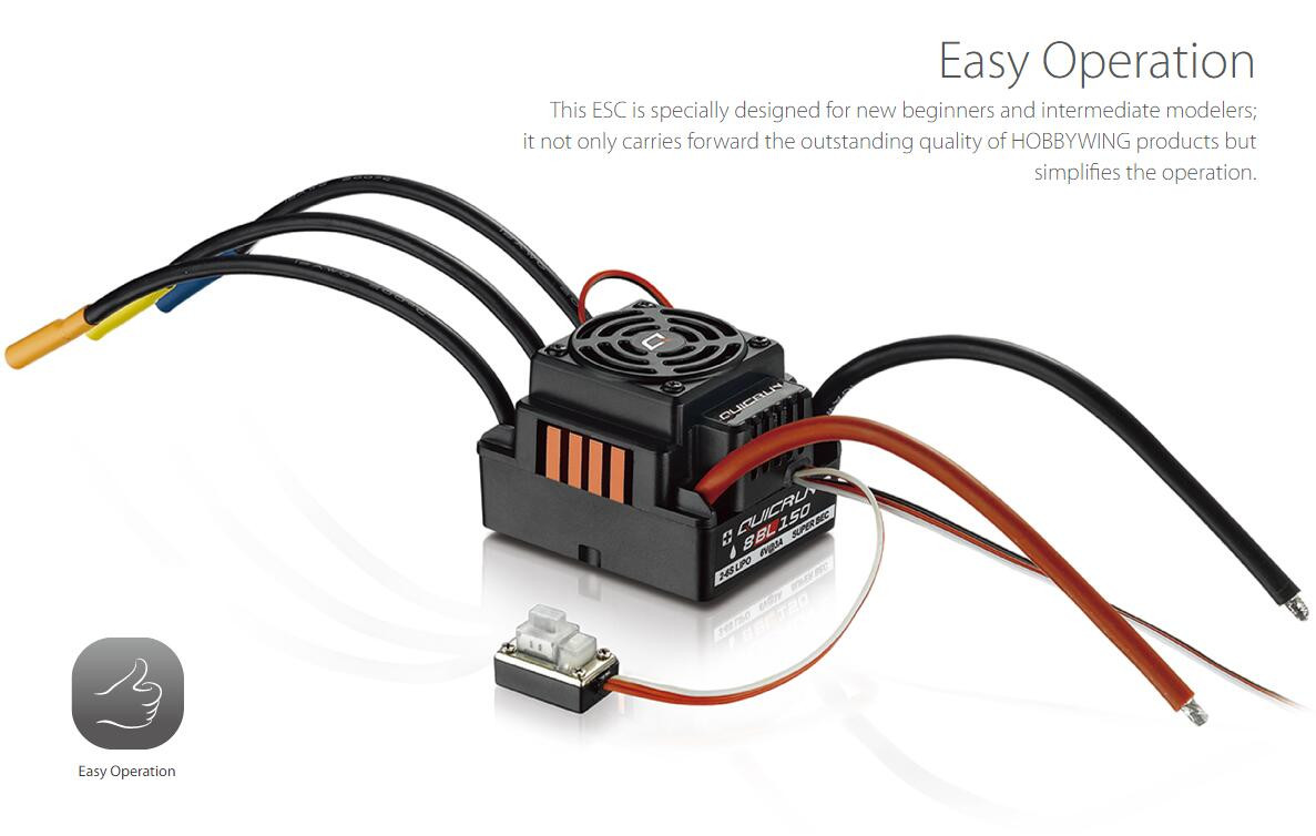 Hobbywing QuicRun WP 8BL150 all waterproof 150A 1080A Sensorless