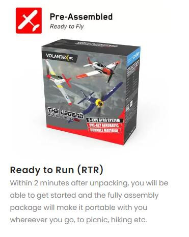 VOLANTEXRC T-28 400mm 4CH RC Airplane RC Warbird
