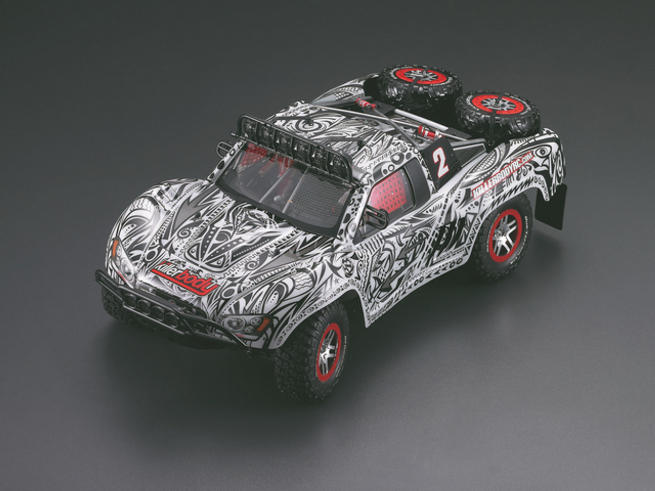 Killerbody 1/10 Short Course Truck  MONSTER  Body Shell  Tattoo graphics (Printed) 48165 Can be used with Traxxas/HPI/ AE Killerbody 1/10 Short Course Truck  MONSTER  Body Shell  Tattoo graphics (Printed) 48165 Can be used with Traxxas/HPI/ AE