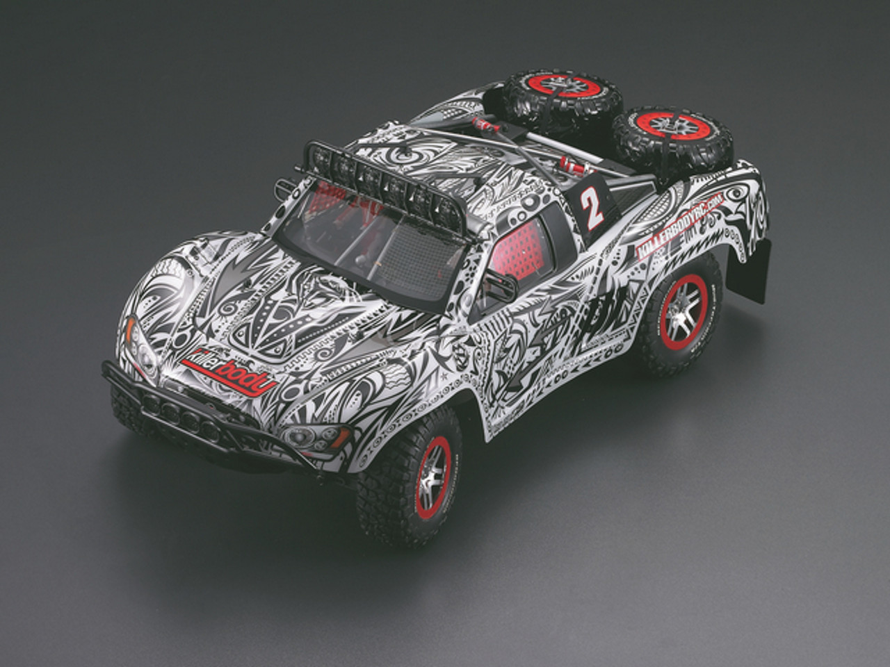 Killerbody 1/10 Short Course Truck  MONSTER  Body Shell  Tattoo graphics (Printed) 48165 Can be used with Traxxas/HPI/ AE Killerbody 1/10 Short Course Truck  MONSTER  Body Shell  Tattoo graphics (Printed) 48165 Can be used with Traxxas/HPI/ AE