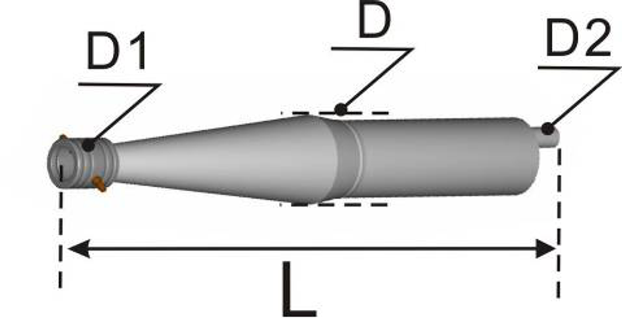 TFL GP21 L=360 Alumium Exhaust Pipe w/ Muffler 504B08