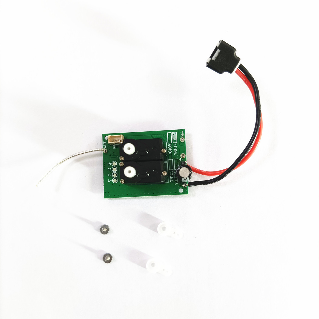 Volantex PR2217 Receiver 4ch W/ gyro, servos PR2217 for 761-7 F22, 761-10 F16