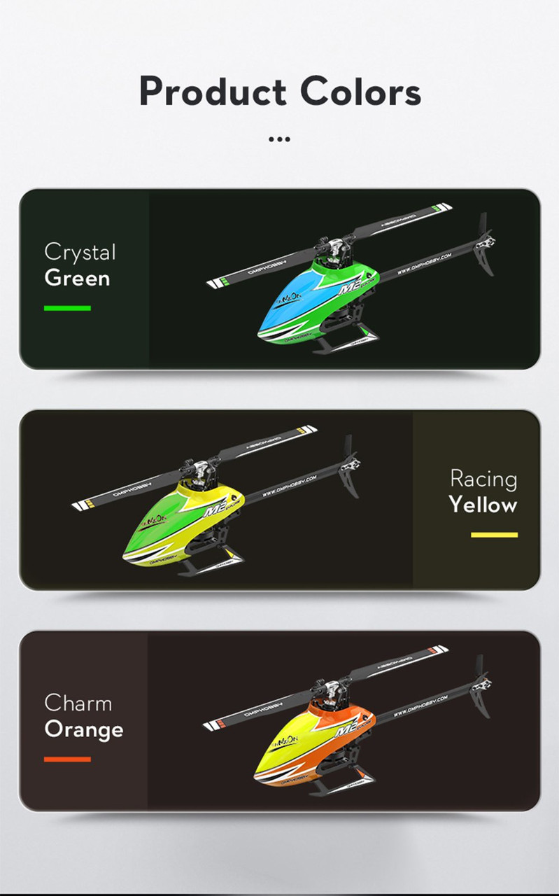 OMPHOBBY M2 Explore RC Helicopters Dual Brushless Motors RC