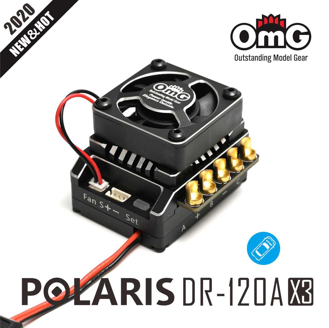 OMG 120A ESC D-Run Sensored/ Sensorless Electronic Speed without