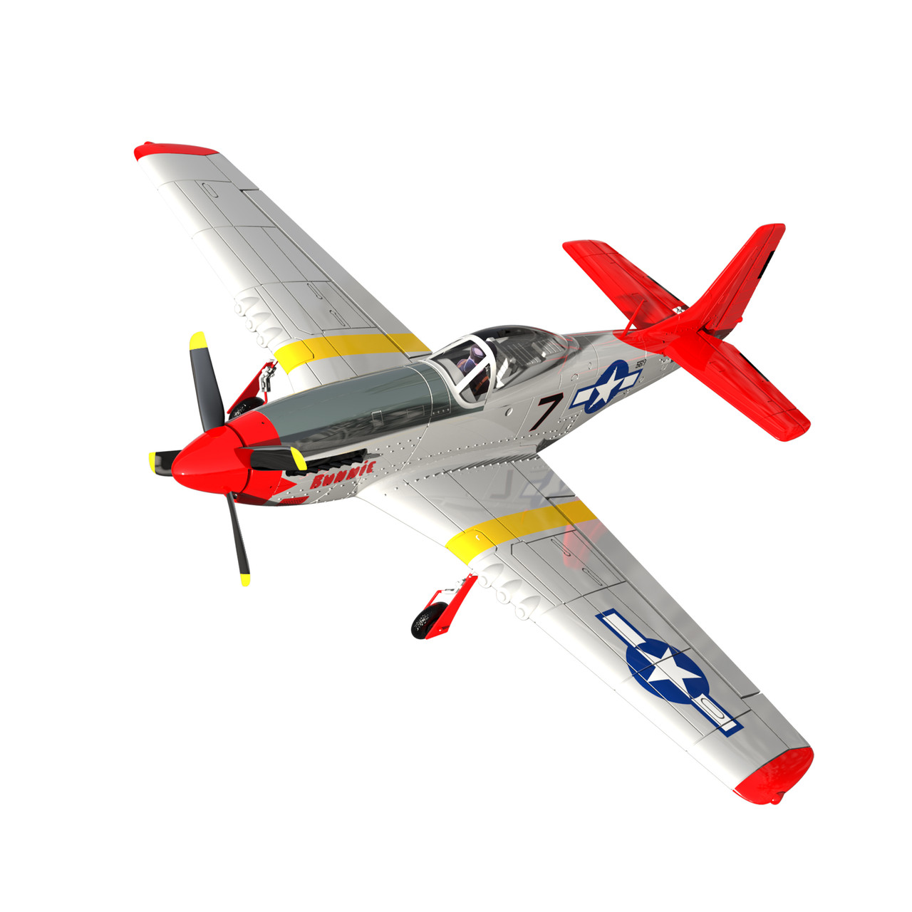 Volantex RC 768-1 Mustang P51D 750mm Wingspan EPO Warbird Remote Control Airplane RTF