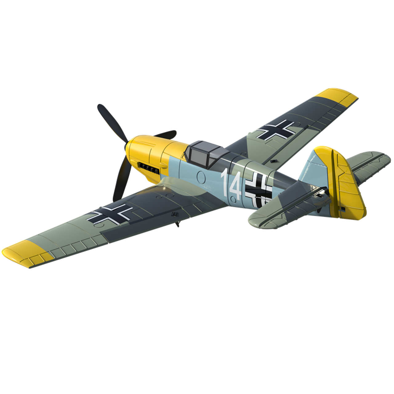New Arrival Volantex Remote Control 2.4G 4 Channels 761-11 BF-109 RC Warbird Mini Plane RTF