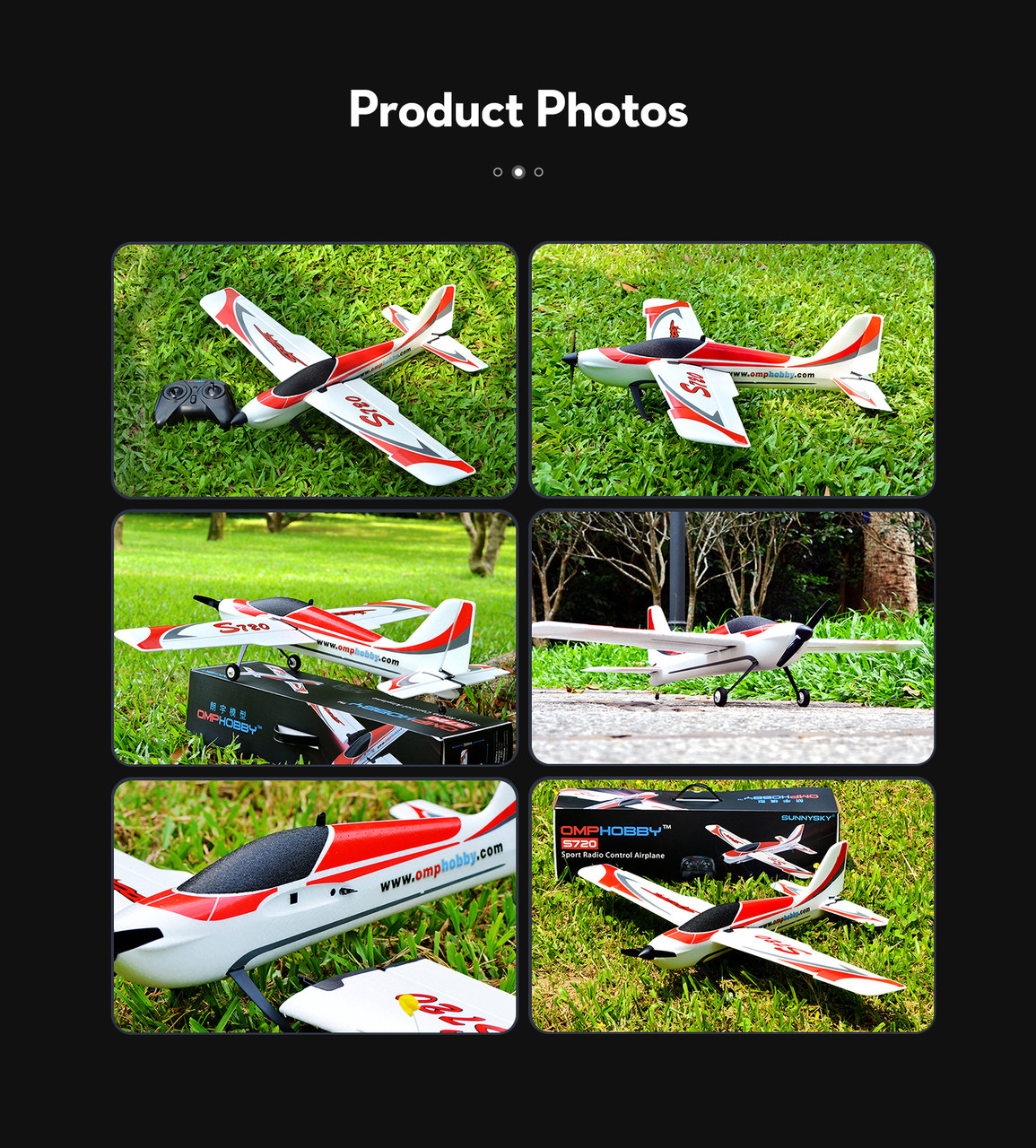 OMPHOBBY S720 RC Plane RTF 6-Axis Gyro Stabilizer RC Airplane
