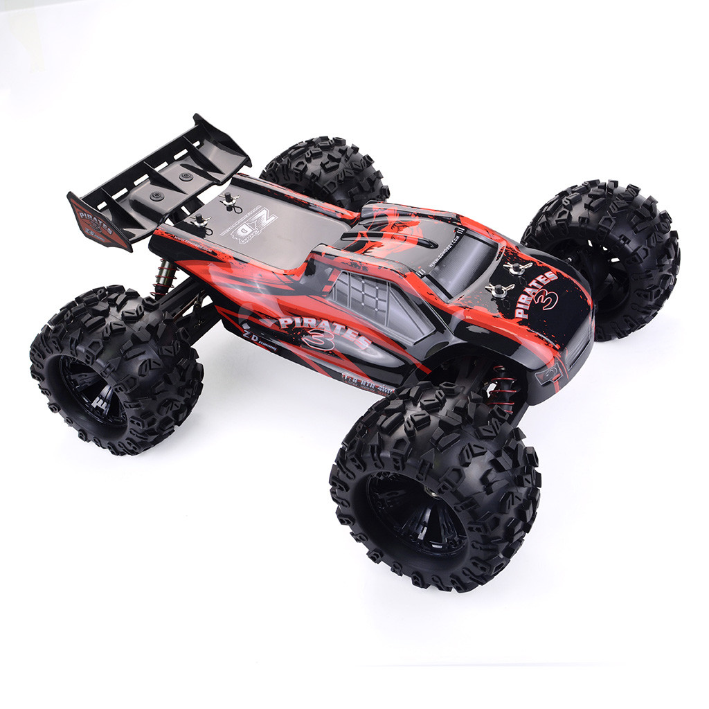 ZD Racing 1/8 Remote Control 9021-V3 Pirates3 Truggy Red RTR