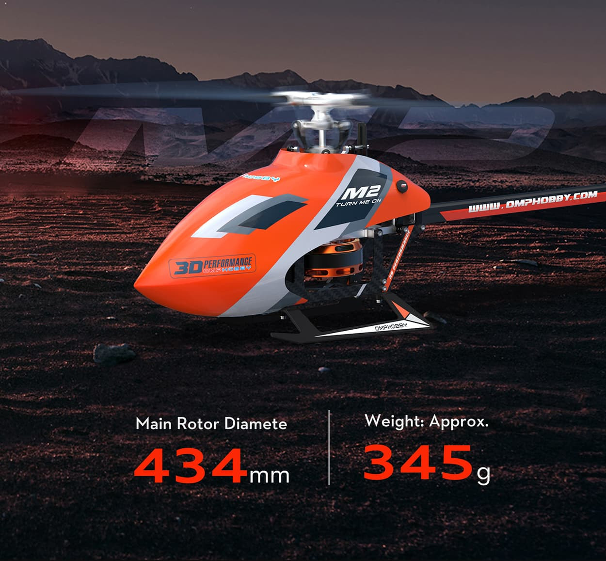 New OMPHOBBY M2 RC Helicopter EVO Version OMPHOBBY M2 EVO BNF