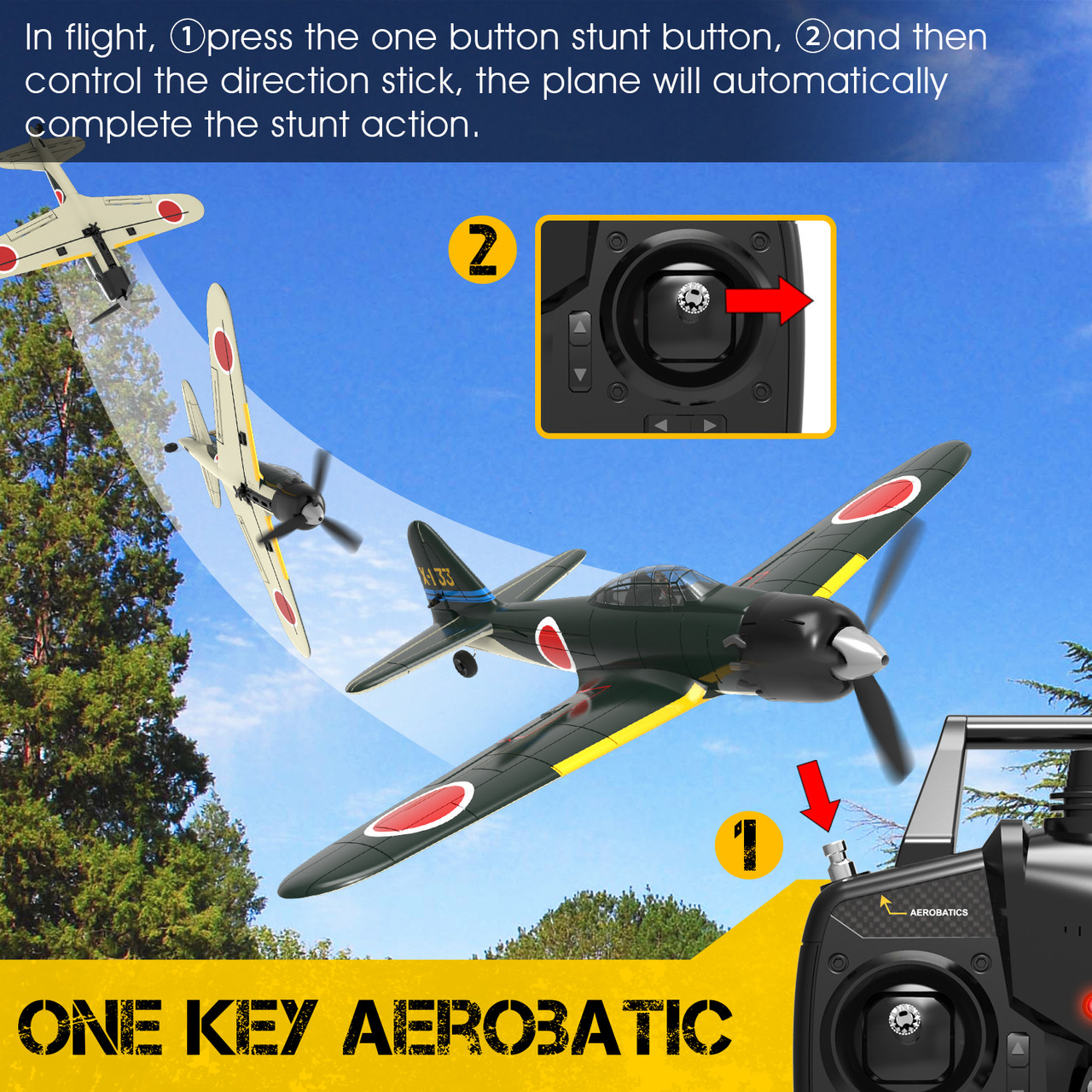 Volantex RC Plane Zero RC Aircraft EPP 400mm Wingspan 2.4G 6-Axis