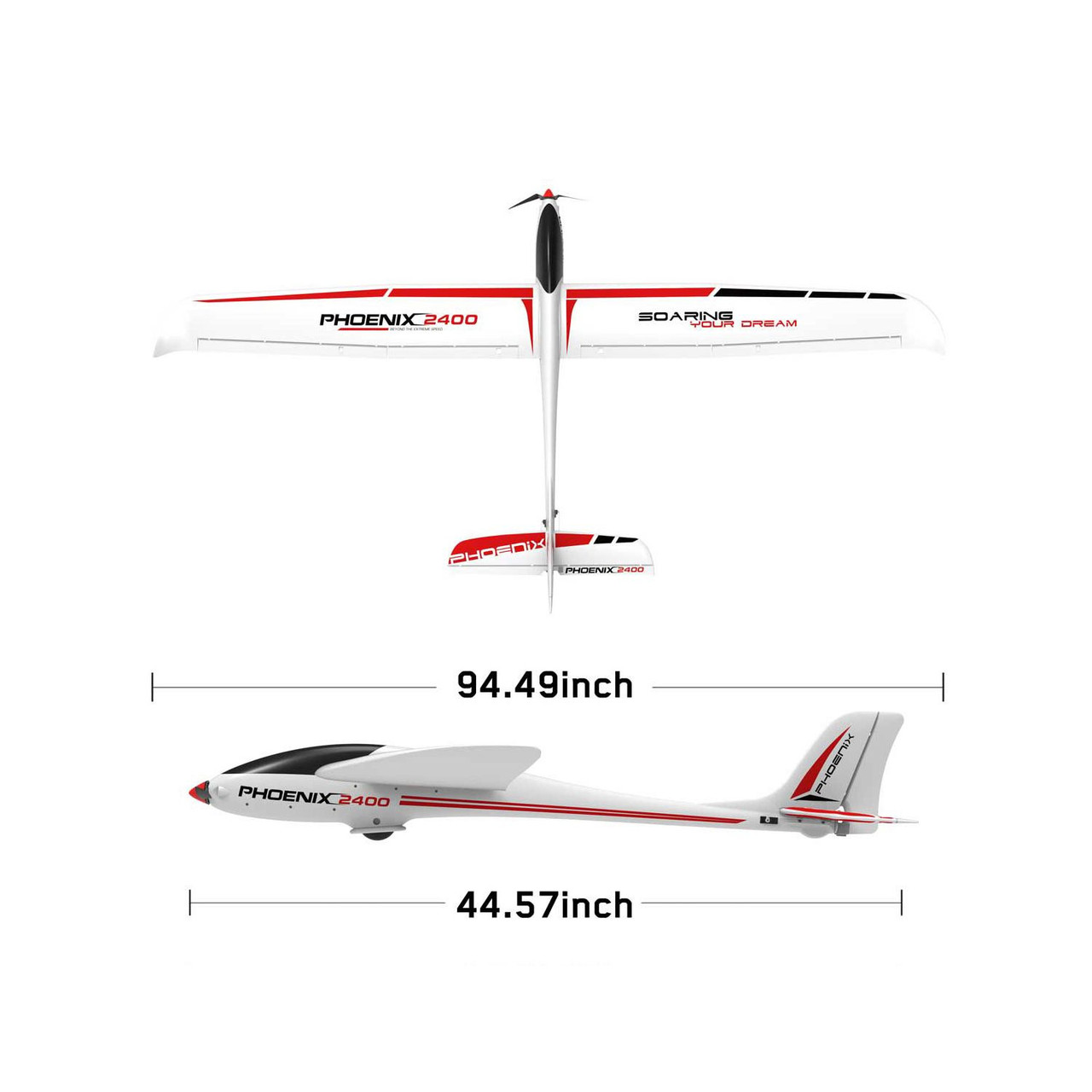 PHOENIX 2400 グライダー　ラジコン　飛行機 Volantex Phoenix 2400 5 Channel Glider with 2.4 Meter Wingspan and