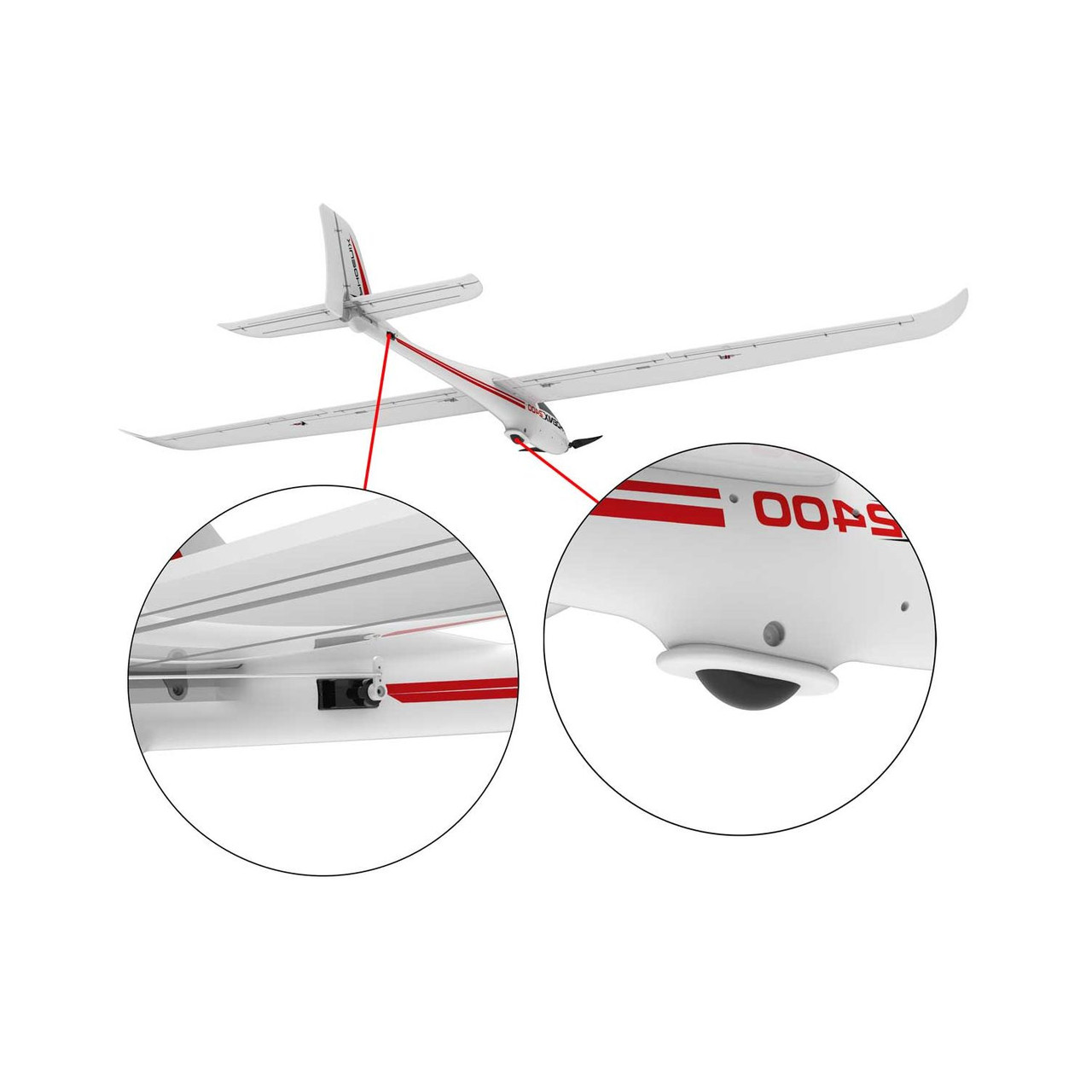 Volantex Phoenix 2400 5 Channel Glider with 2.4 Meter Wingspan and
