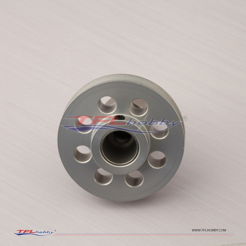 Rc Boat Gas Zenoah Marine Engine M6 Engine Flywheel for Starter Belt With Flex Collet 6.35mm 1/4'' CNC Stainless Steel Coupler