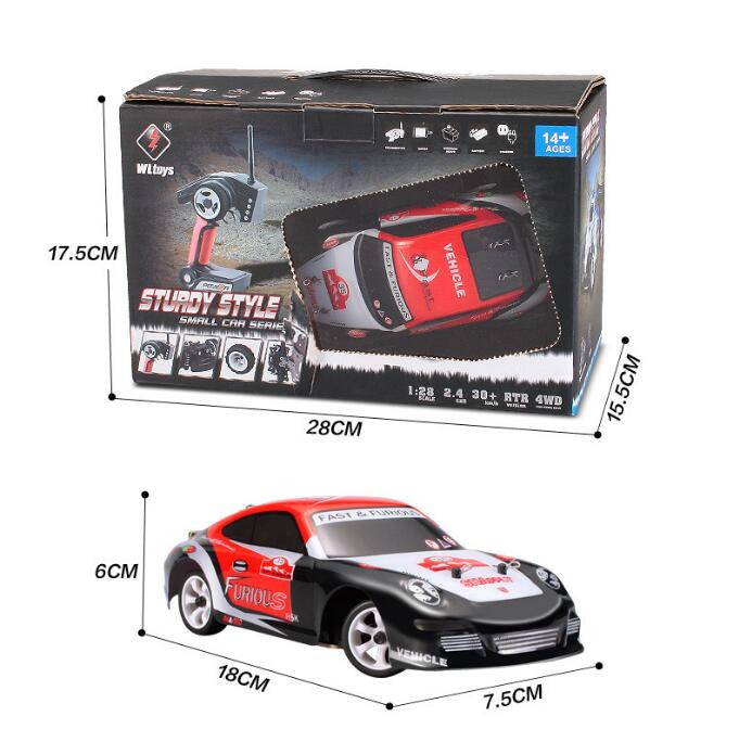 WLtoys K969 1/28 Rc Car 4WD 2.4G Remote Control Alloy Car RC Drift