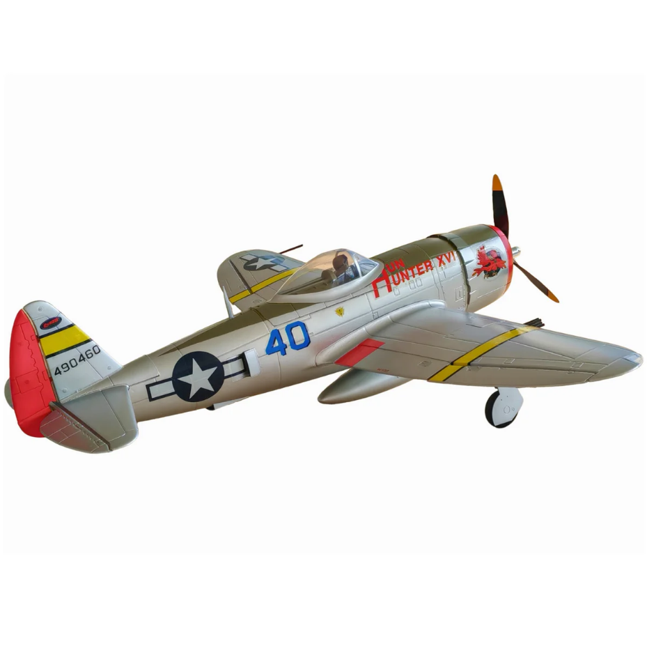 Upgrade! Dynam P-47D Thunderbolt 1220mm V2 4s w/ Flaps & Retracts PNP RC Warbird