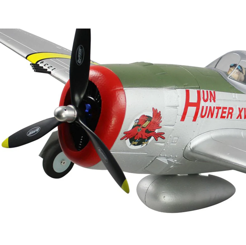 Upgrade! Dynam P-47D Thunderbolt 1220mm V2 4s w/ Flaps & Retracts PNP RC Warbird