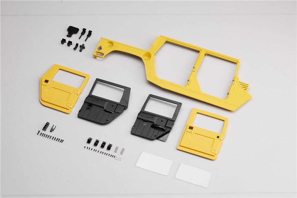 FMS 11261 1/12 2006 Hummer H1 RC Car Parts C1470 C1471 RIGHT DOOR SET  (BLACK/YELLOW)