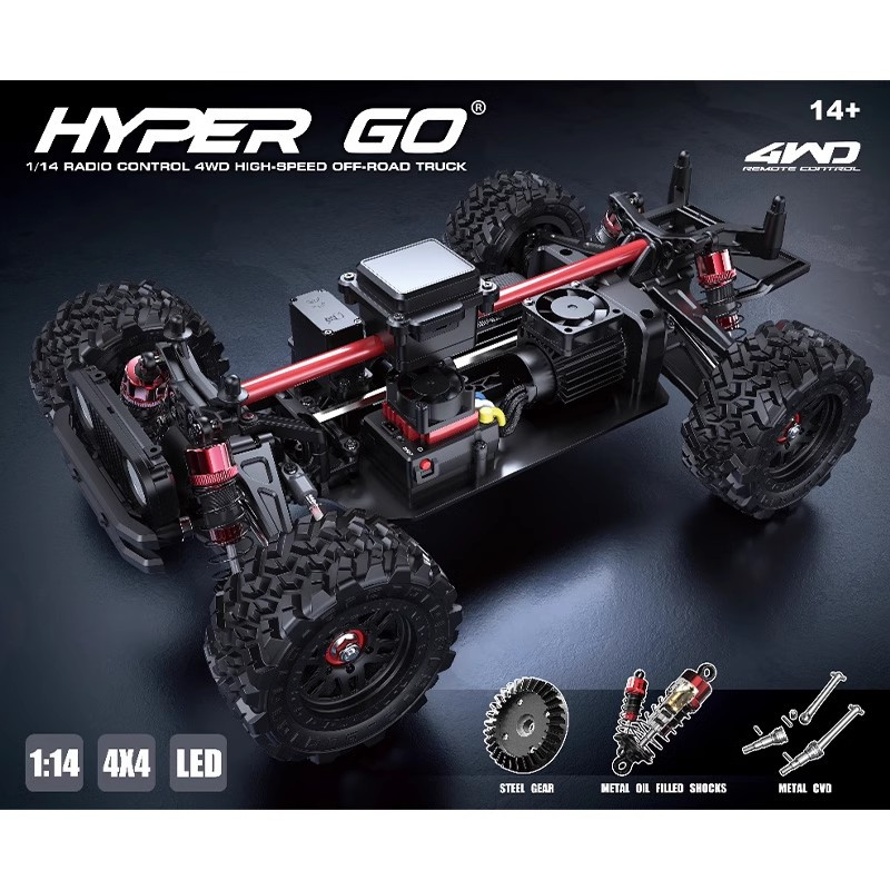 MJX 1/14 Hyper Go 4WD RTR Off Road 2.4GHZ Brushless RC Car 14209