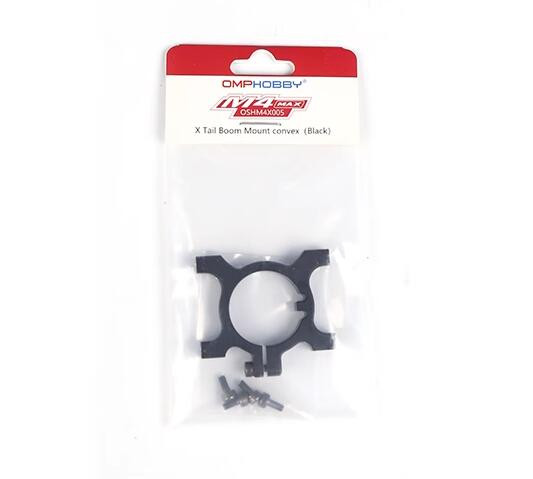 OMPHOBBY OSHM4X005 X Tail Boom Mount convex (Black) Part for OMP M4 MAX RC Helicopter