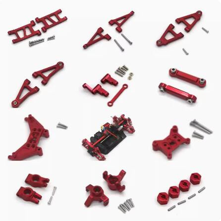 MJX RC 1/14 14301 14302 14303 Upgrade Metal Parts Shock Tower, Rear Hub Carriers, Steering 