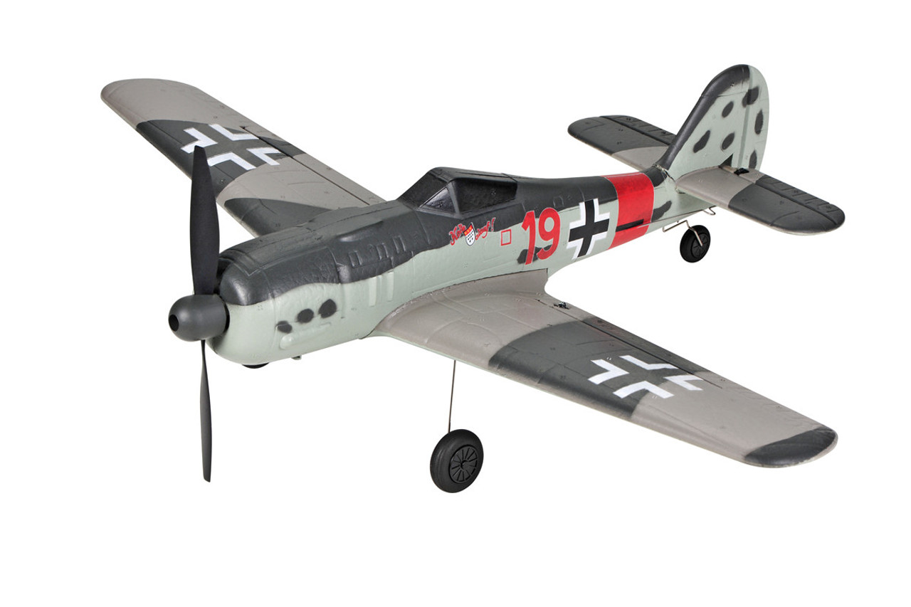 TOPRC TOP 402mm Mini FW190 4CH RC Warbirds RTF with Radio System and Lipo Battery (Ready to Fly) TOP105