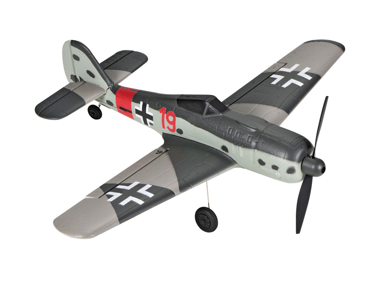 TOPRC TOP 402mm Mini FW190 4CH RC Warbirds RTF with Radio System and Lipo Battery (Ready to Fly) TOP105