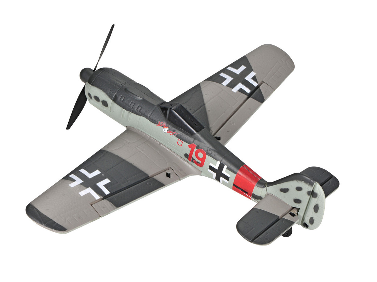 TOPRC TOP 402mm Mini FW190 4CH RC Warbirds RTF with Radio System and Lipo Battery (Ready to Fly) TOP105