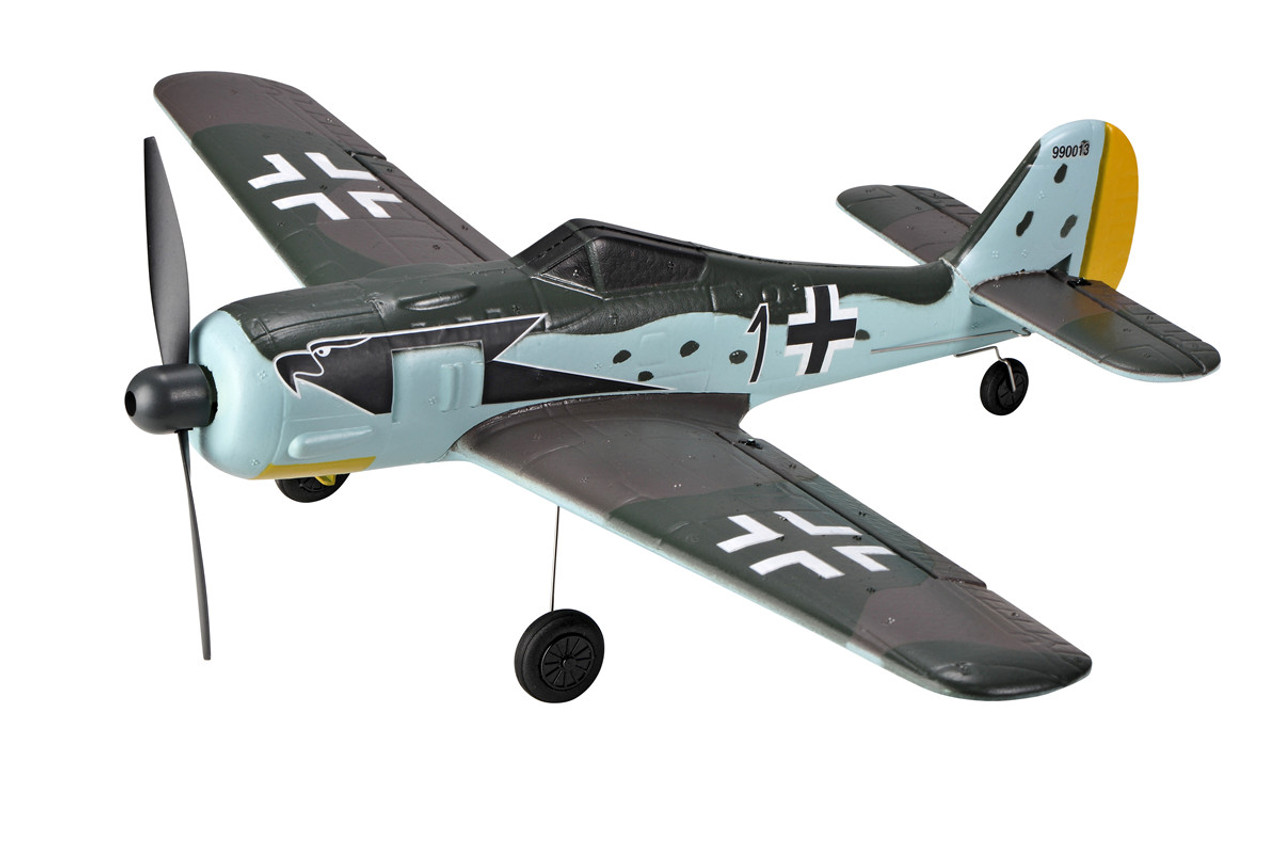TOPRC TOP 402mm Mini FW190 4CH RC Warbirds RTF with Radio System and Lipo Battery (Ready to Fly) TOP105