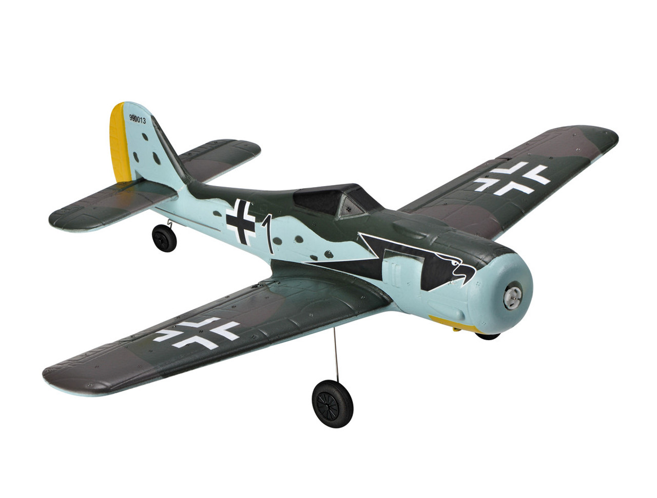 TOPRC TOP 402mm Mini FW190 4CH RC Warbirds RTF with Radio System and Lipo Battery (Ready to Fly) TOP105