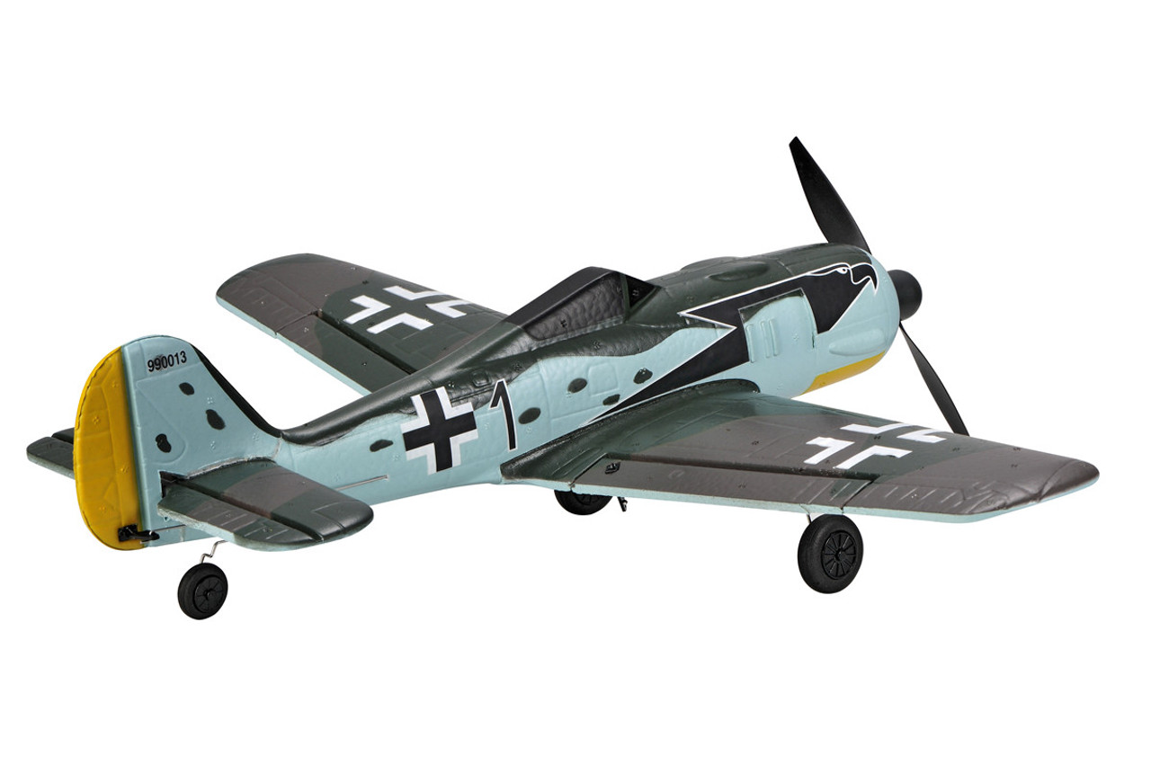 TOPRC TOP 402mm Mini FW190 4CH RC Warbirds RTF with Radio System and Lipo Battery (Ready to Fly) TOP105