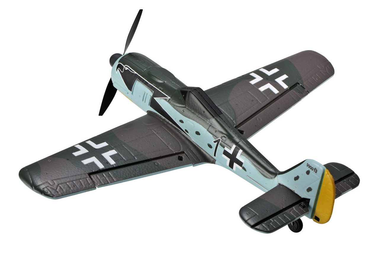 TOPRC TOP 402mm Mini FW190 4CH RC Warbirds RTF with Radio System and Lipo Battery (Ready to Fly) TOP105