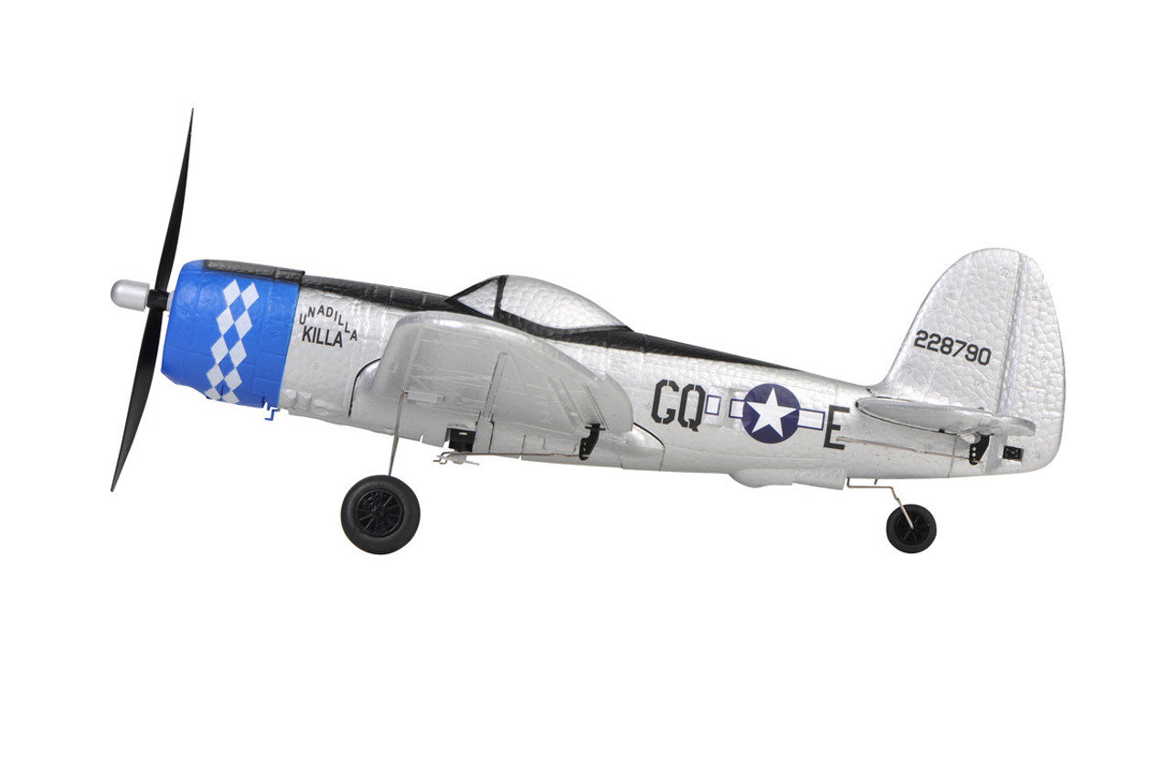 TOPRC TOP 402mm Mini P47 4CH RC Warbirds RTF with Radio System and Lipo Battery (Ready to Fly) TOP104